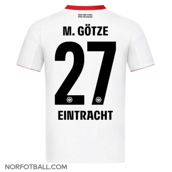 Billige Fotballdrakt Eintracht Frankfurt Mario Gotze #27 Replika Bortedrakt 2025-26 Kortermet